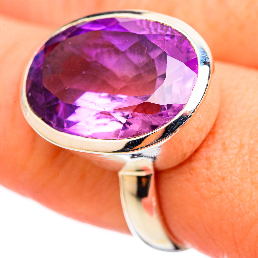 Amethyst Rings handcrafted by Anasilvercos - RING115311