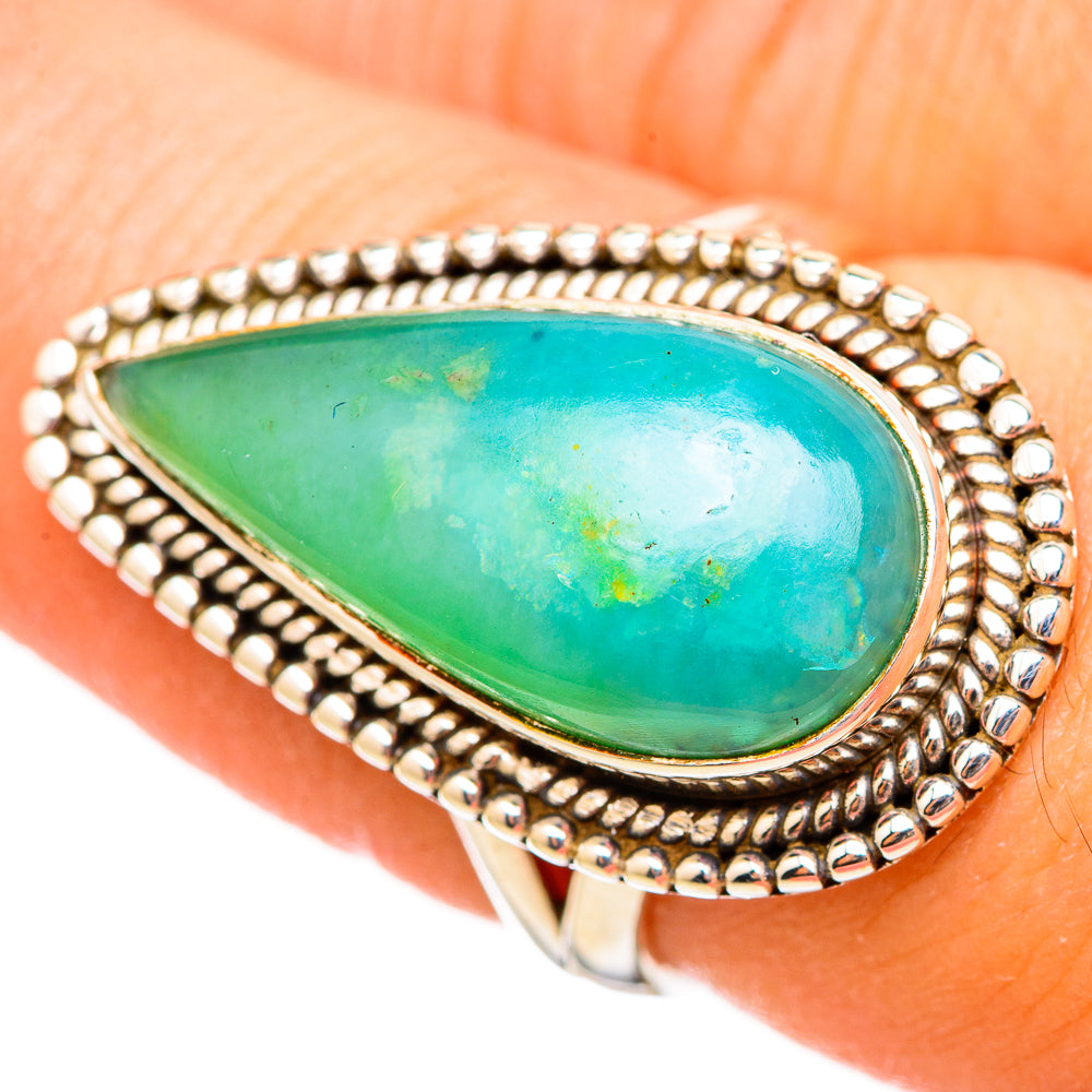 Peruvian Opal Rings handcrafted by Anasilvercos - RING115324