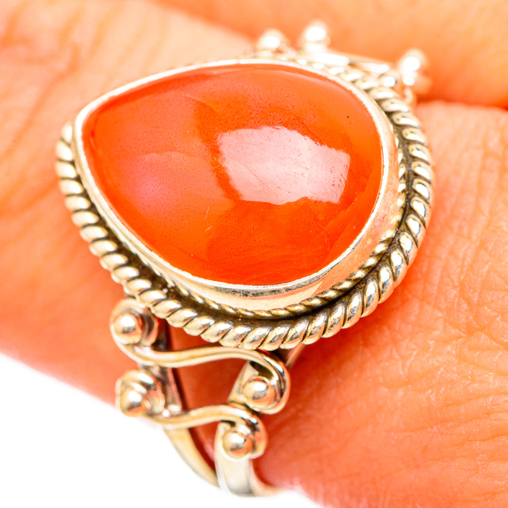 Carnelian Rings handcrafted by Anasilvercos - RING115332