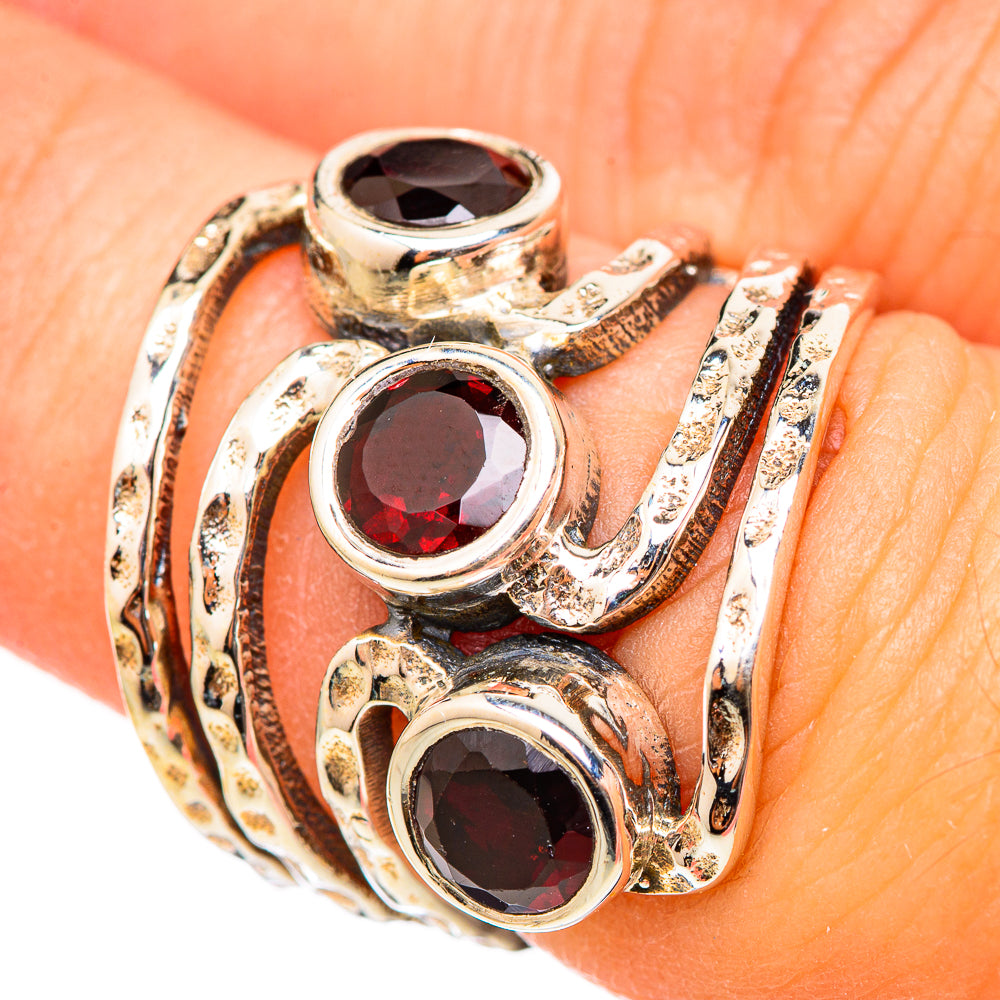 Garnet Rings handcrafted by Anasilvercos - RING115338