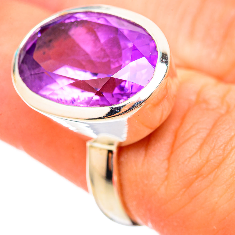 Amethyst Rings handcrafted by Anasilvercos - RING115340