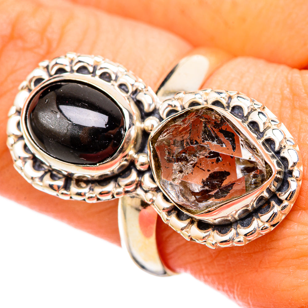 Herkimer Diamond Rings handcrafted by Anasilvercos - RING115342