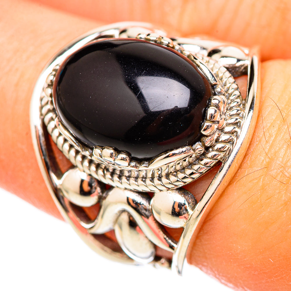 Black Onyx Rings handcrafted by Anasilvercos - RING115343