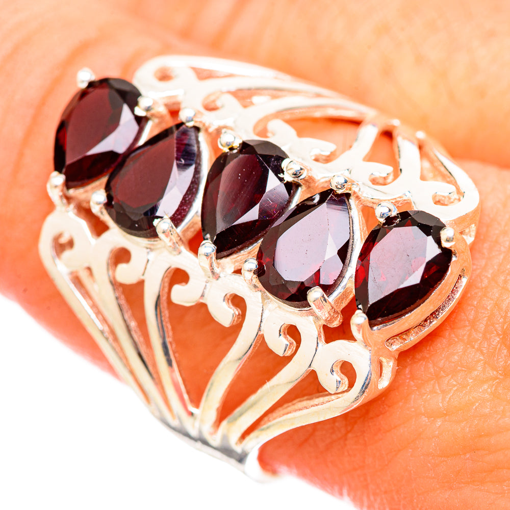 Garnet Rings handcrafted by Anasilvercos - RING115364