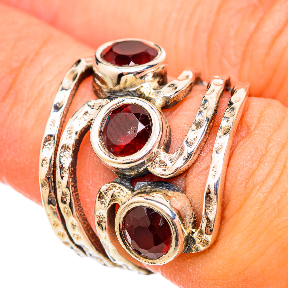 Garnet Rings handcrafted by Anasilvercos - RING115365