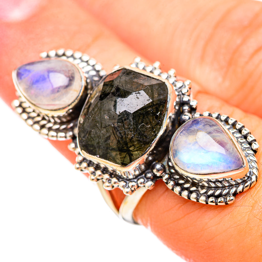 Tourmalinated Quartz Rings handcrafted by Anasilvercos - RING115369
