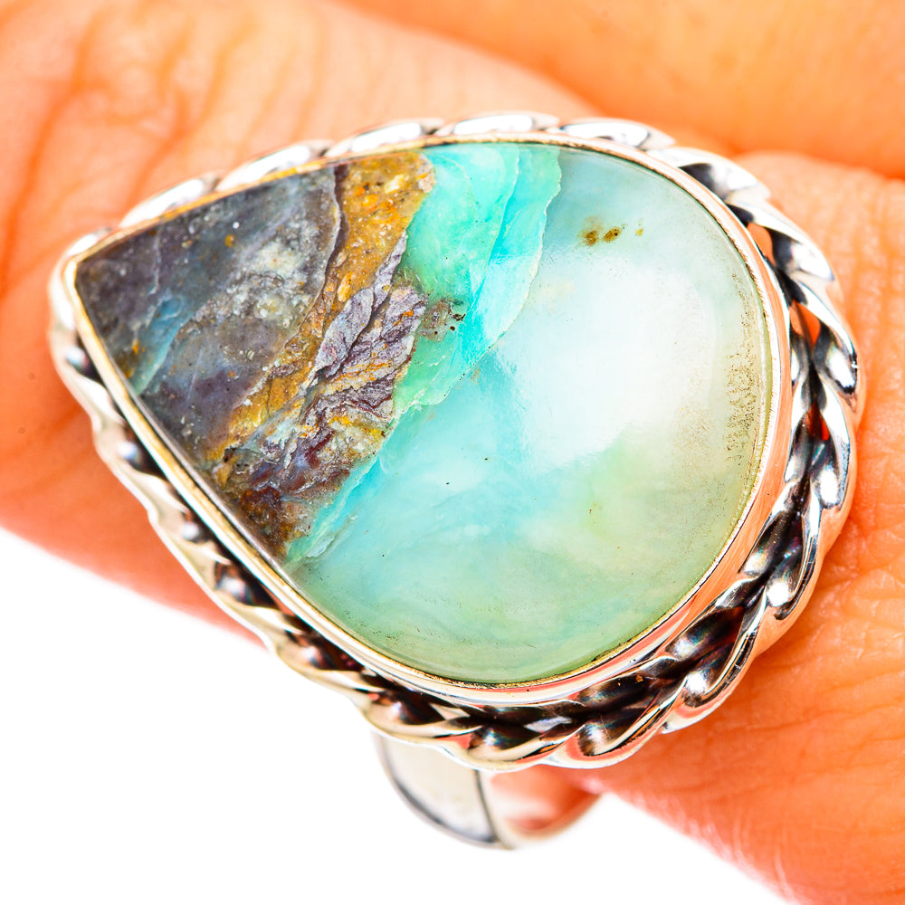 Peruvian Opal Rings handcrafted by Anasilvercos - RING115383
