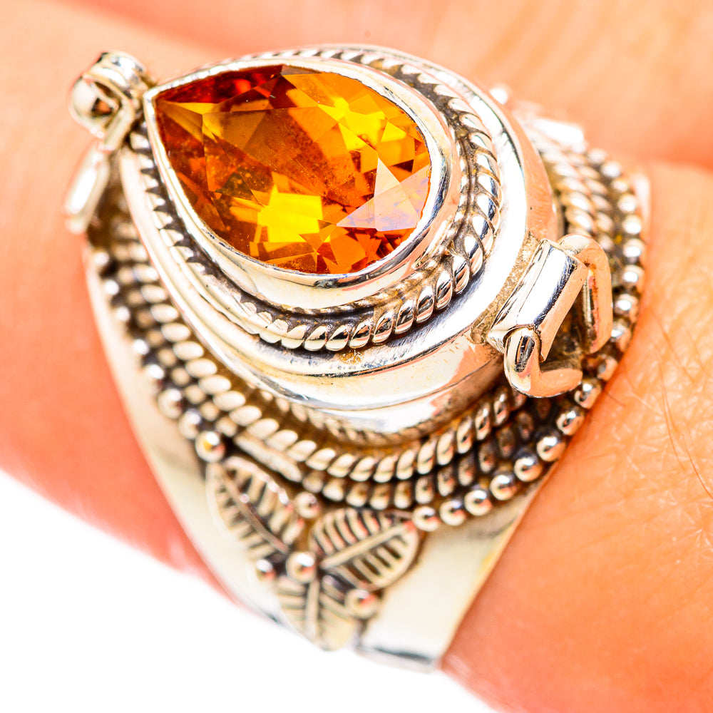 Mandarin Citrine Rings handcrafted by Anasilvercos - RING115386