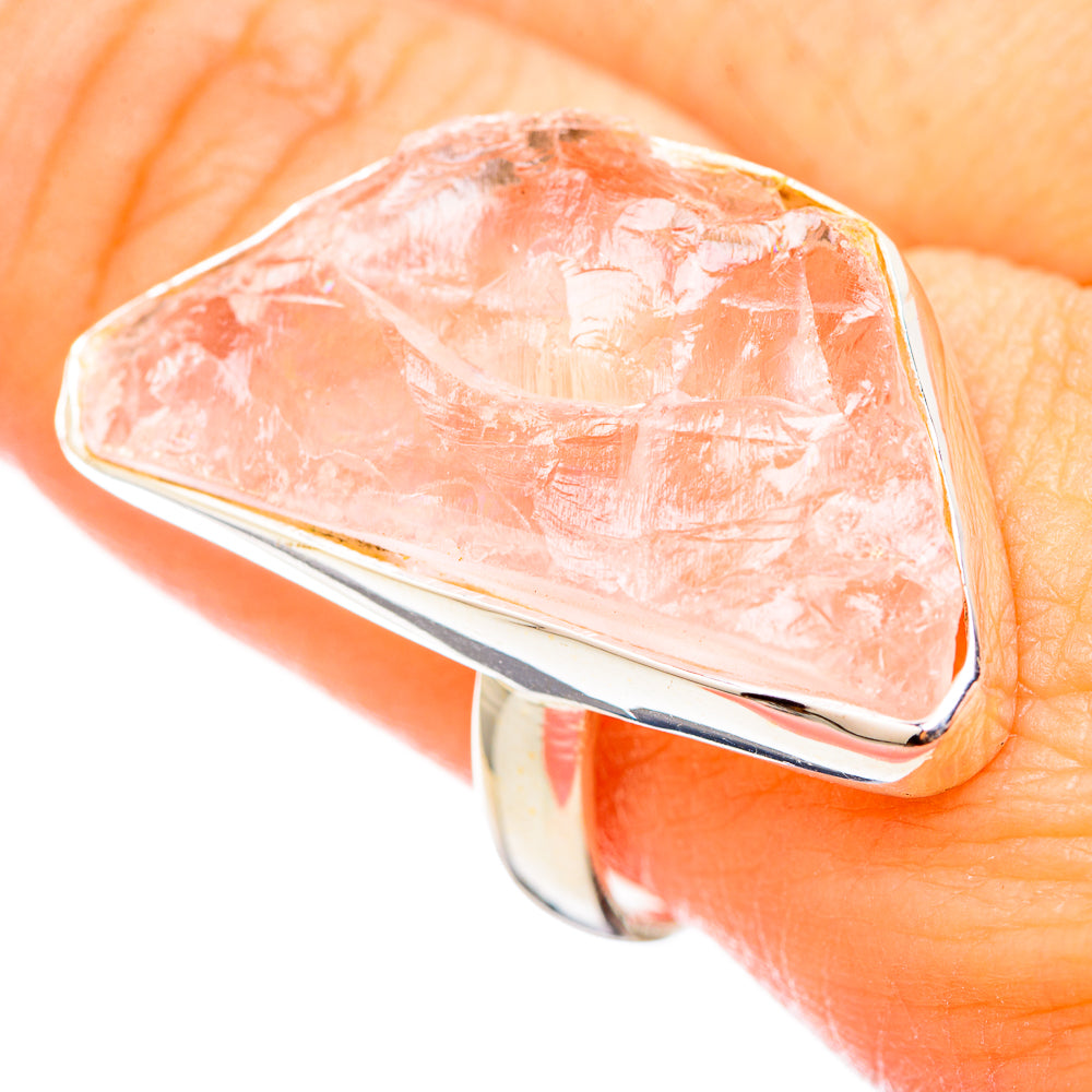 Rose Quartz Rings handcrafted by Anasilvercos - RING115388