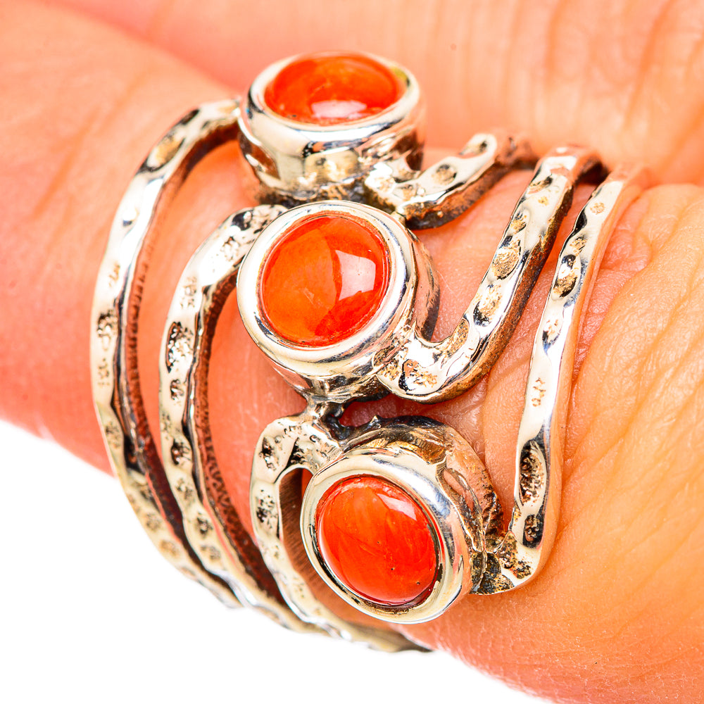 Carnelian Rings handcrafted by Anasilvercos - RING115390