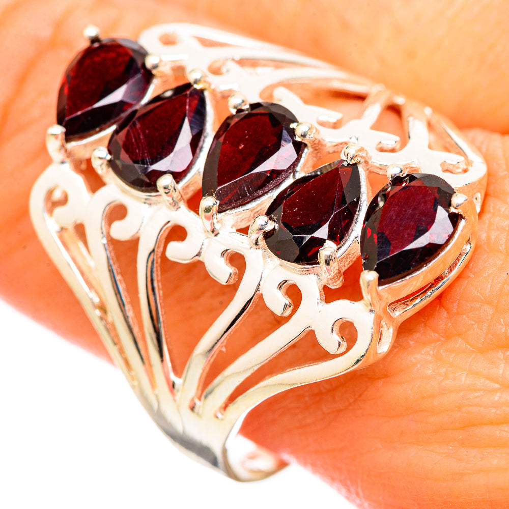 Garnet Rings handcrafted by Anasilvercos - RING115391