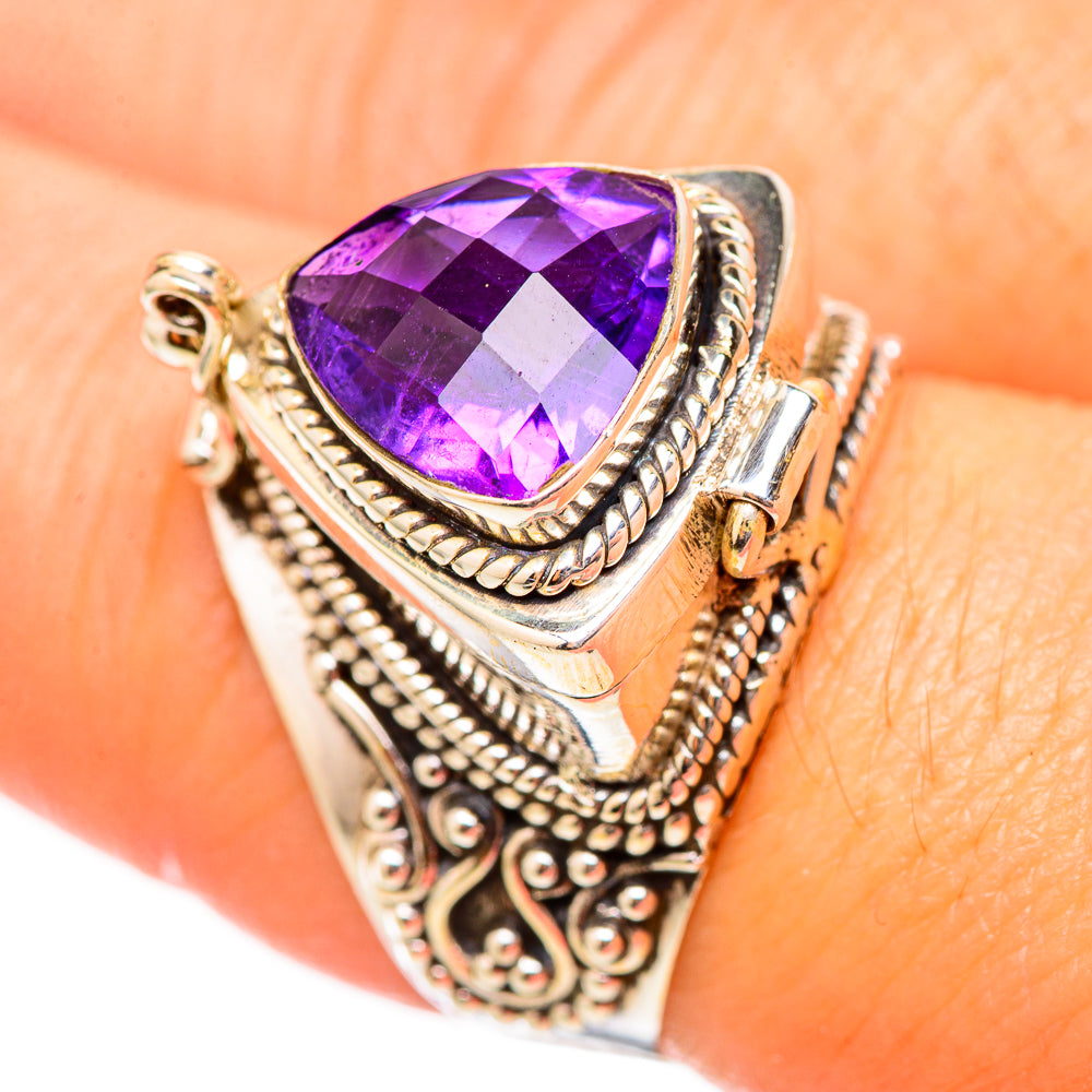 Amethyst Rings handcrafted by Anasilvercos - RING115393