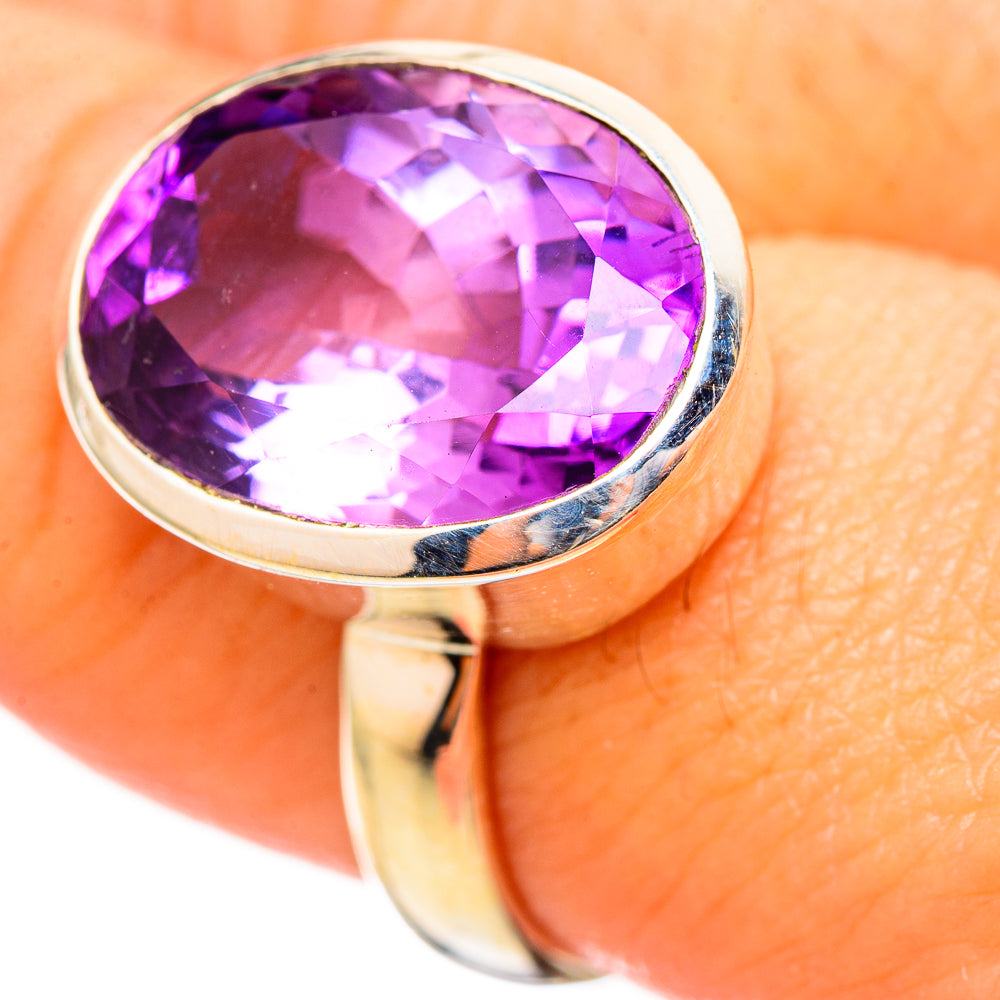 Amethyst Rings handcrafted by Anasilvercos - RING115394