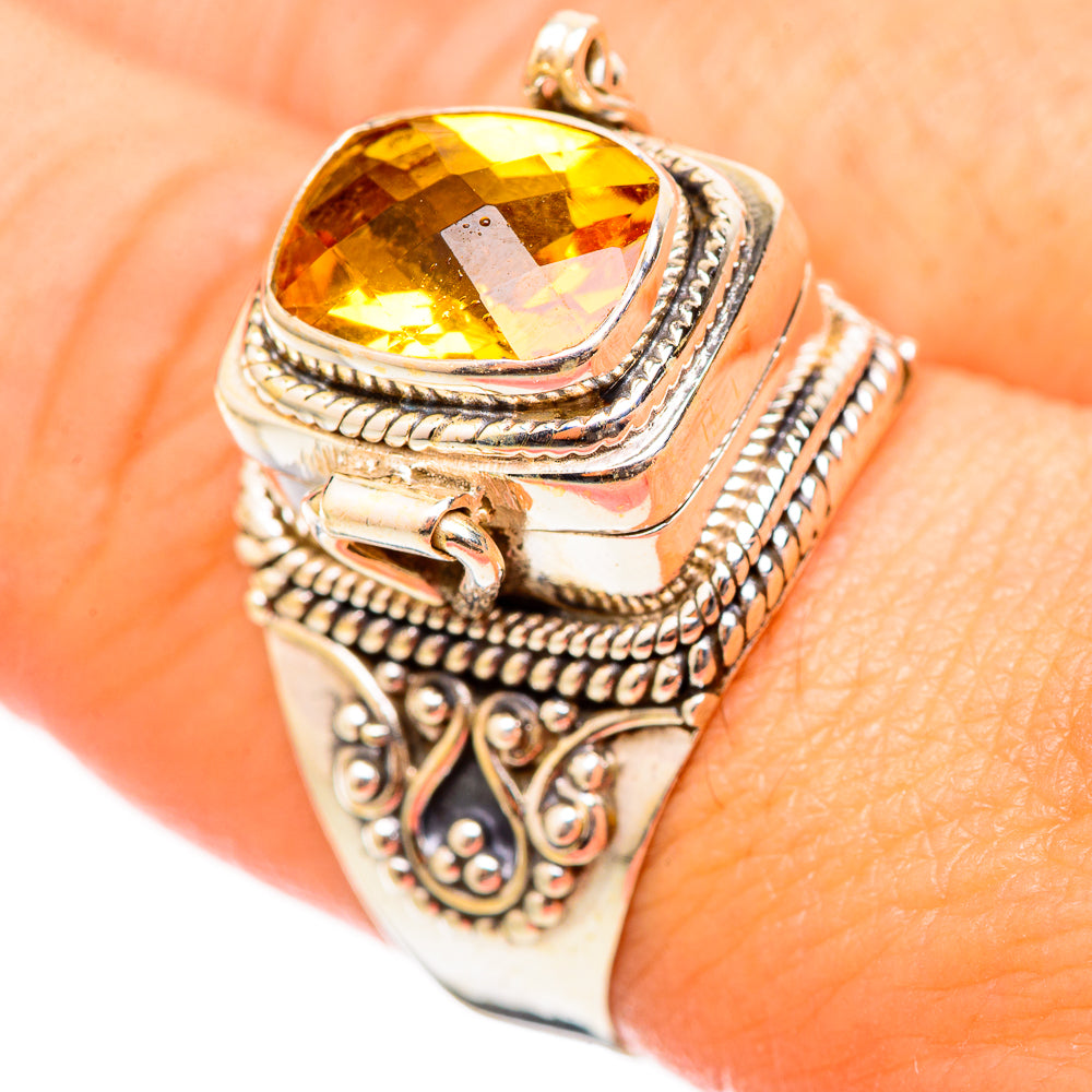 Mandarin Citrine Rings handcrafted by Anasilvercos - RING115414