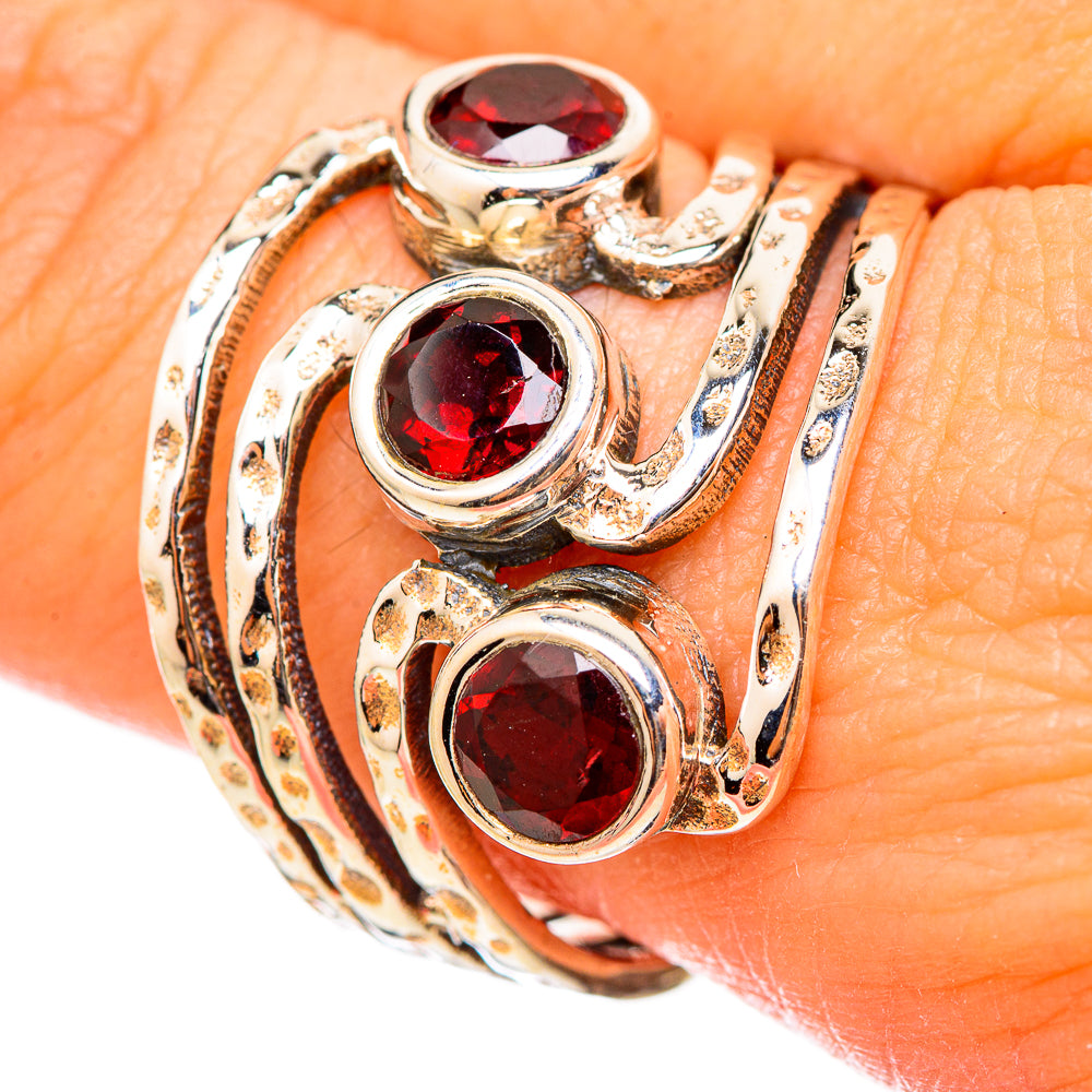 Garnet Rings handcrafted by Anasilvercos - RING115417