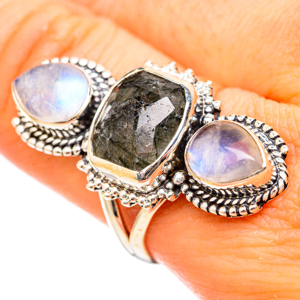 Tourmalinated Quartz Rings handcrafted by Anasilvercos - RING115422