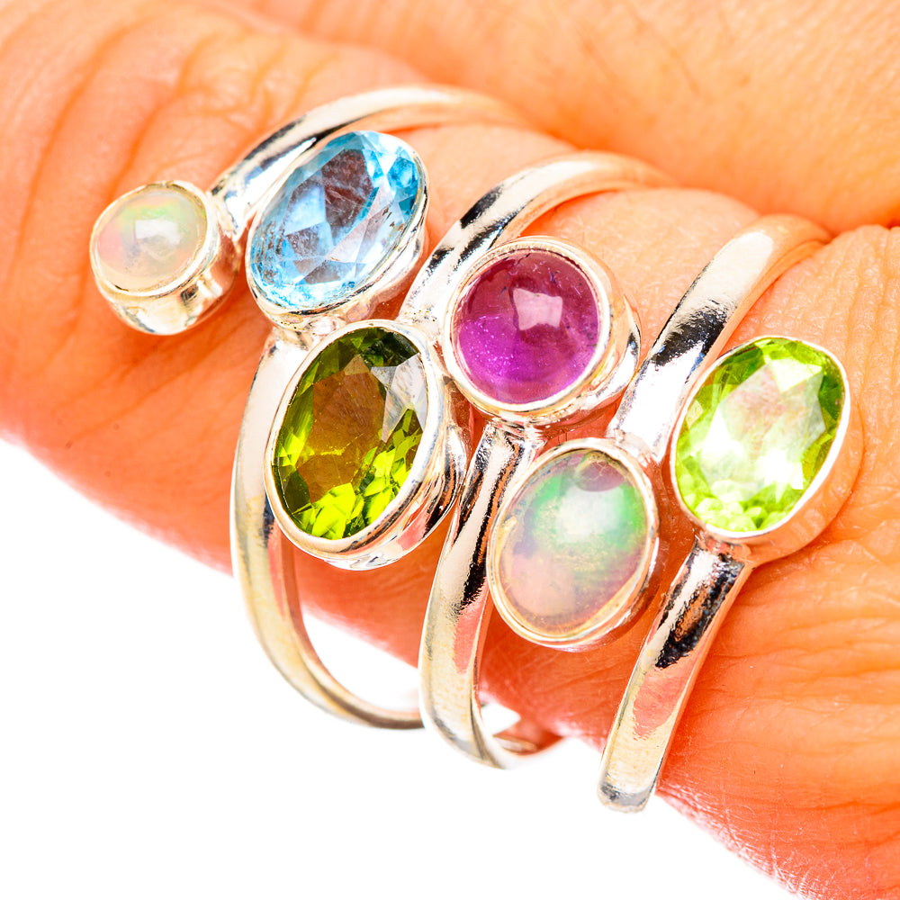 Peridot Rings handcrafted by Anasilvercos - RING115425