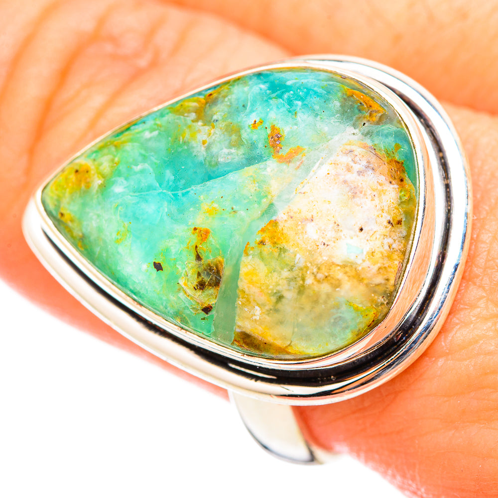Peruvian Opal Rings handcrafted by Anasilvercos - RING115429