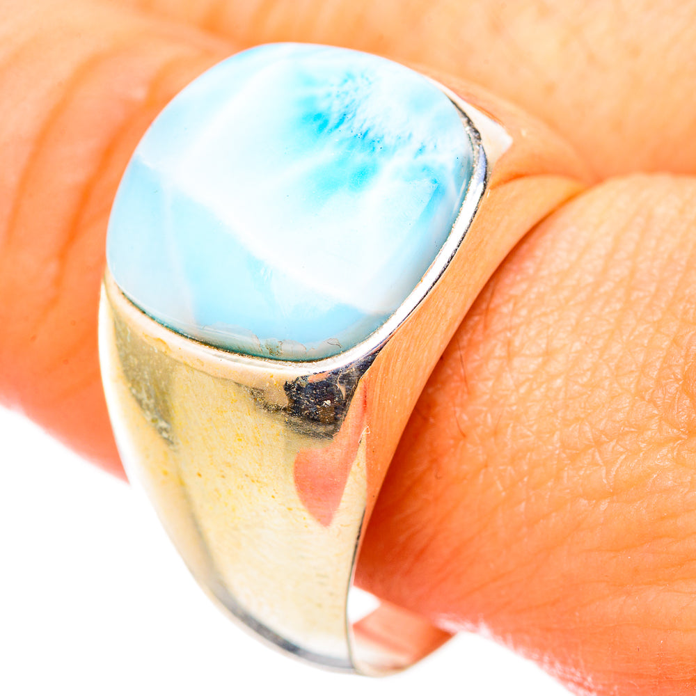 Larimar Rings handcrafted by Anasilvercos - RING115431