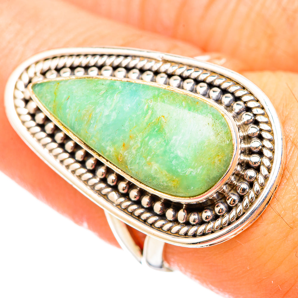 Peruvian Opal Rings handcrafted by Anasilvercos - RING115436