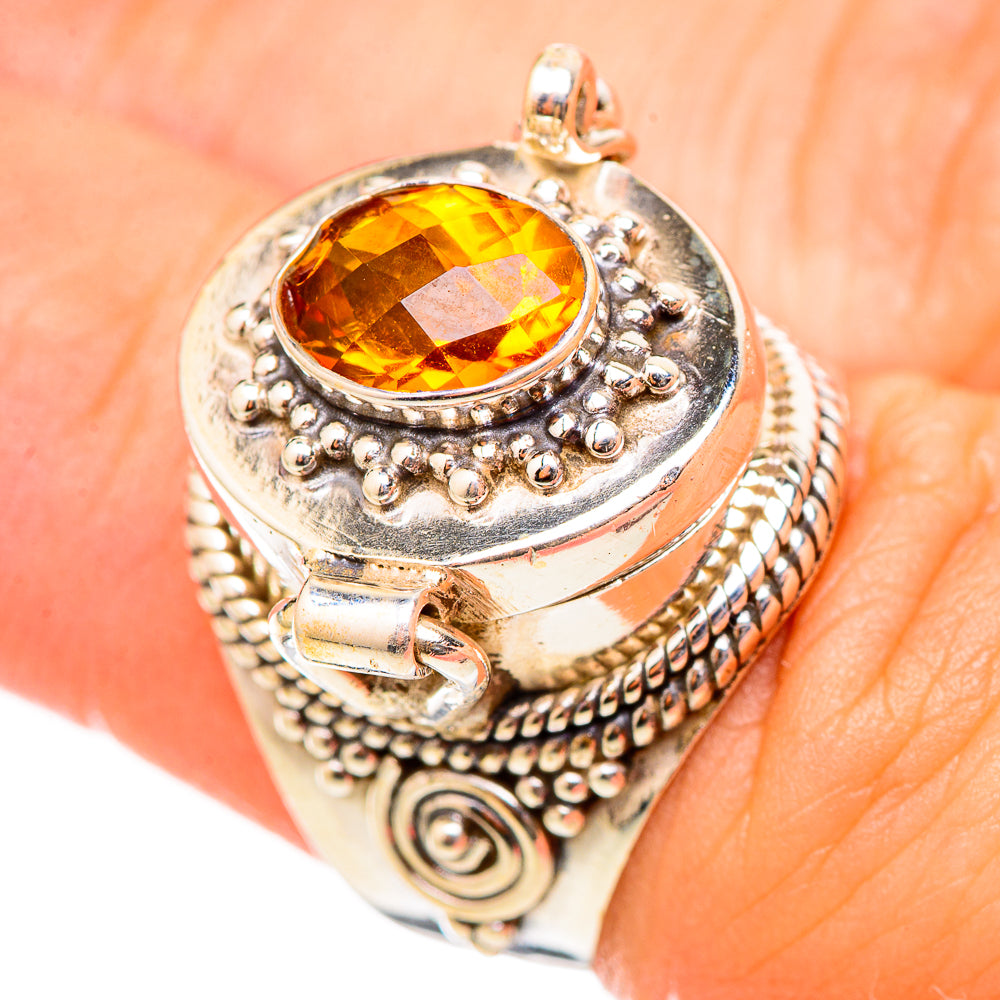 Mandarin Citrine Rings handcrafted by Anasilvercos - RING115437