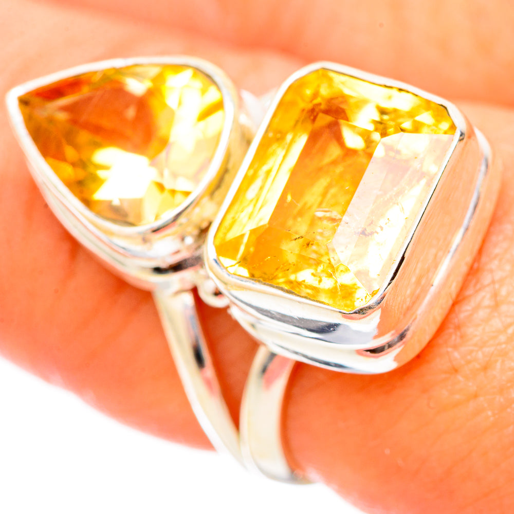 Citrine Rings handcrafted by Anasilvercos - RING115438
