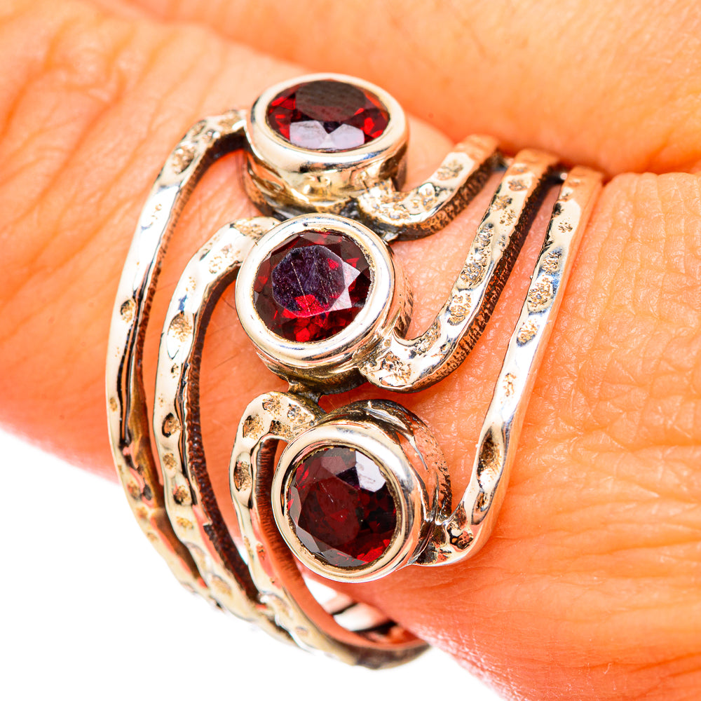 Garnet Rings handcrafted by Anasilvercos - RING115440