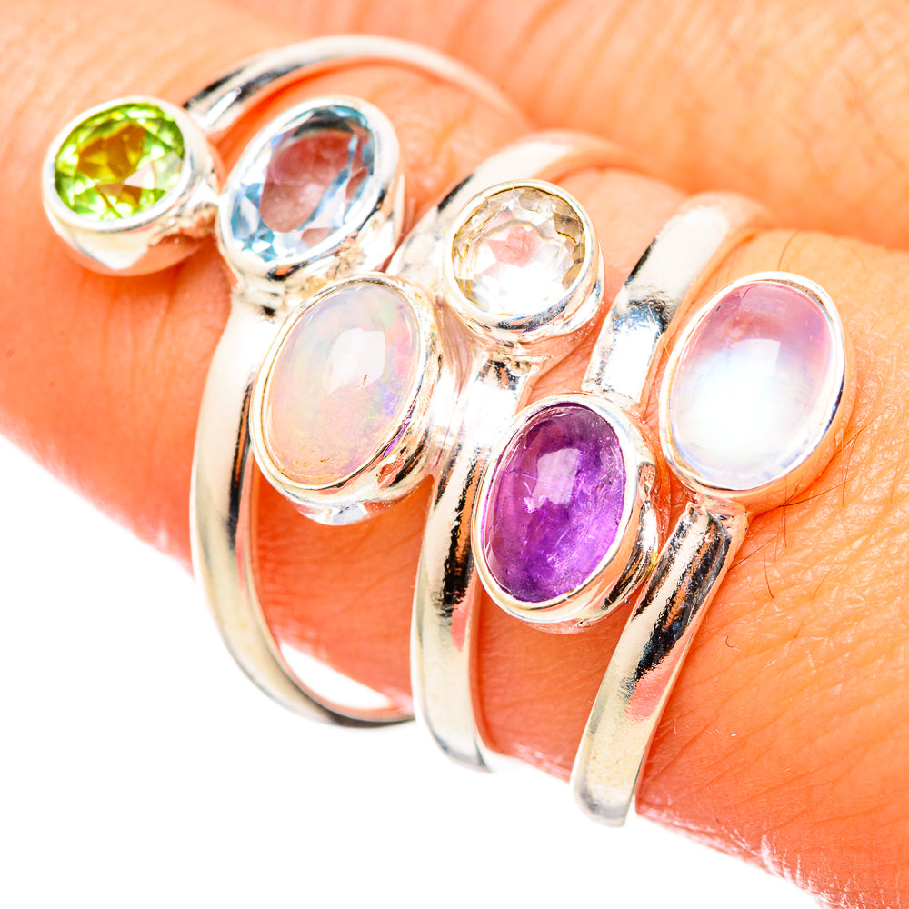 Ethiopian Opal Rings handcrafted by Anasilvercos - RING115443