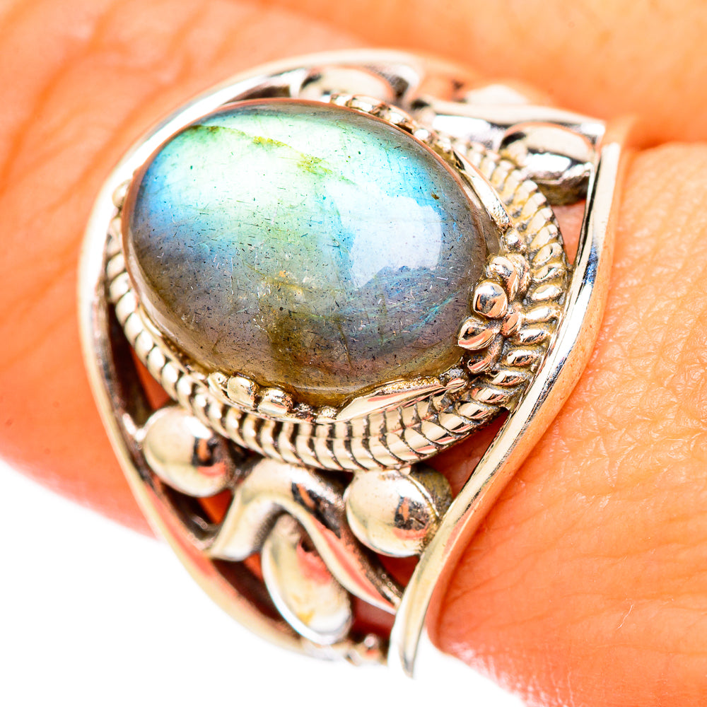 Labradorite Rings handcrafted by Anasilvercos - RING115454