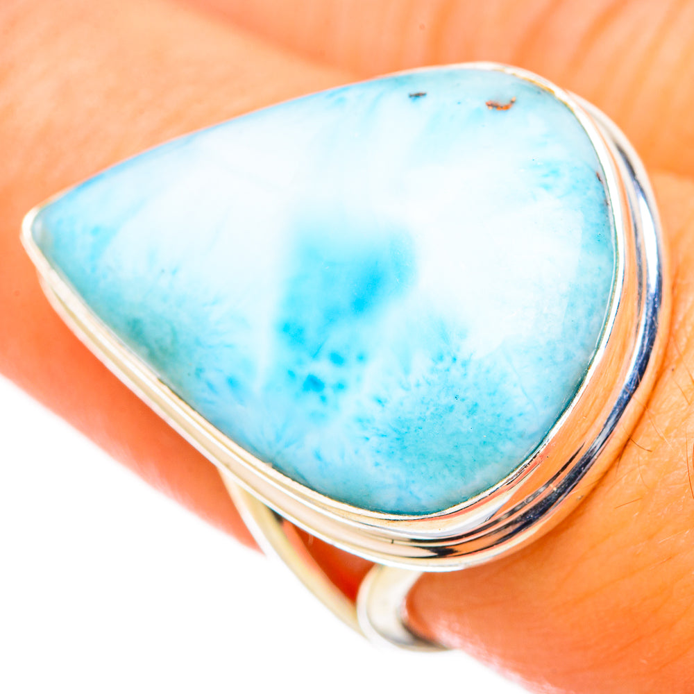 Larimar Rings handcrafted by Anasilvercos - RING115456