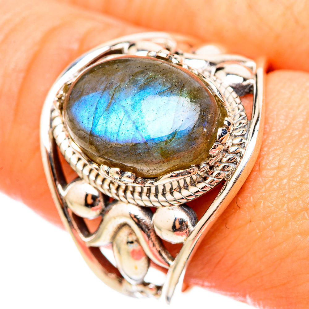 Labradorite Rings handcrafted by Anasilvercos - RING115471