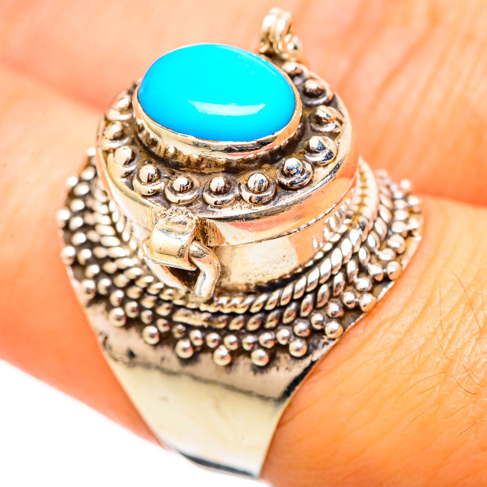 Sleeping Beauty Turquoise Rings handcrafted by Anasilvercos - RING115472