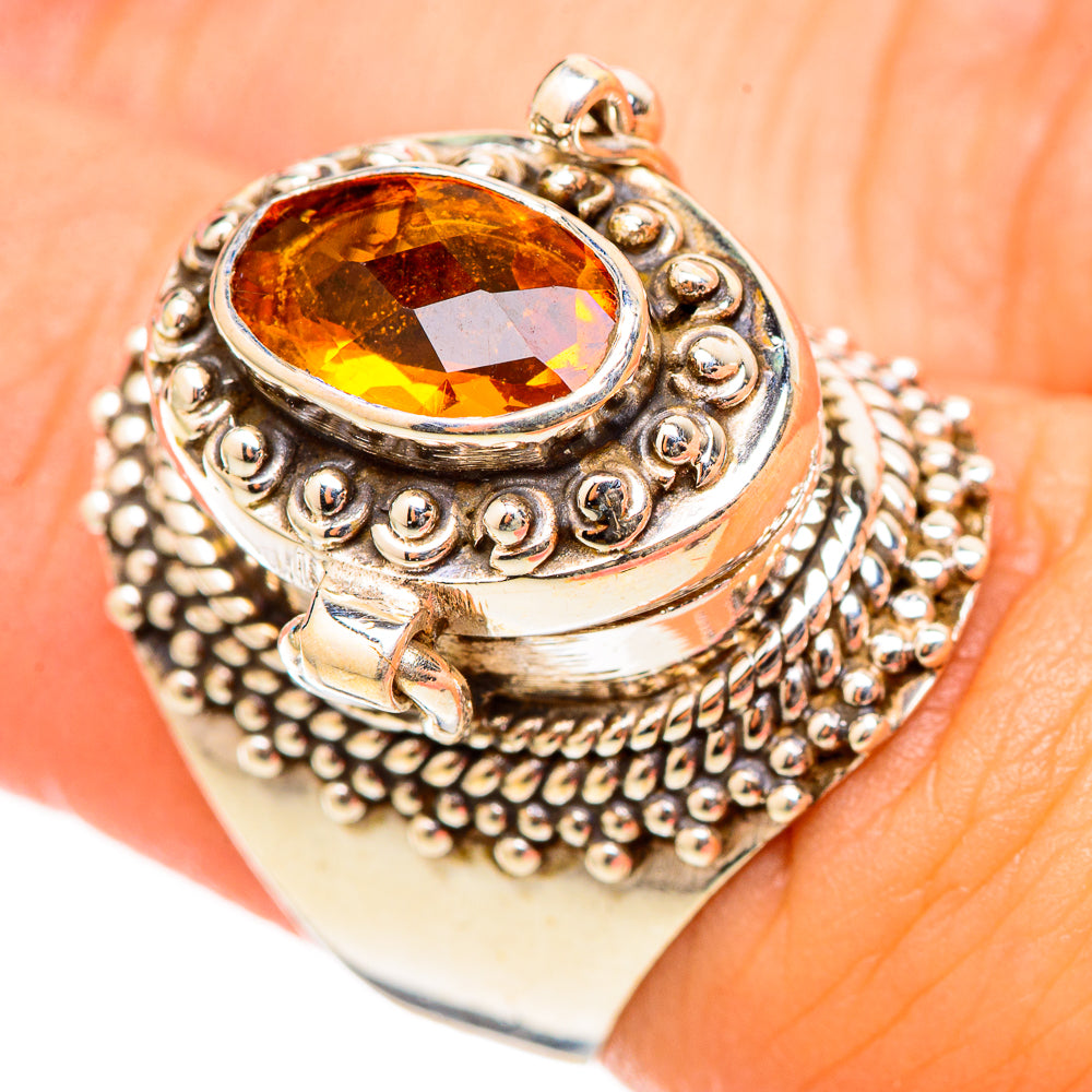 Mandarin Citrine Rings handcrafted by Anasilvercos - RING115475