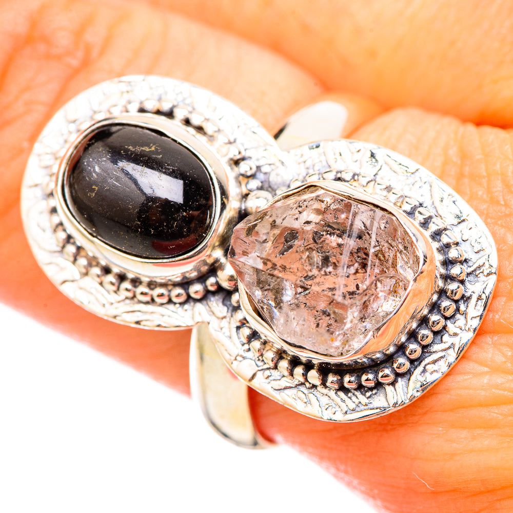 Herkimer Diamond Rings handcrafted by Anasilvercos - RING115482