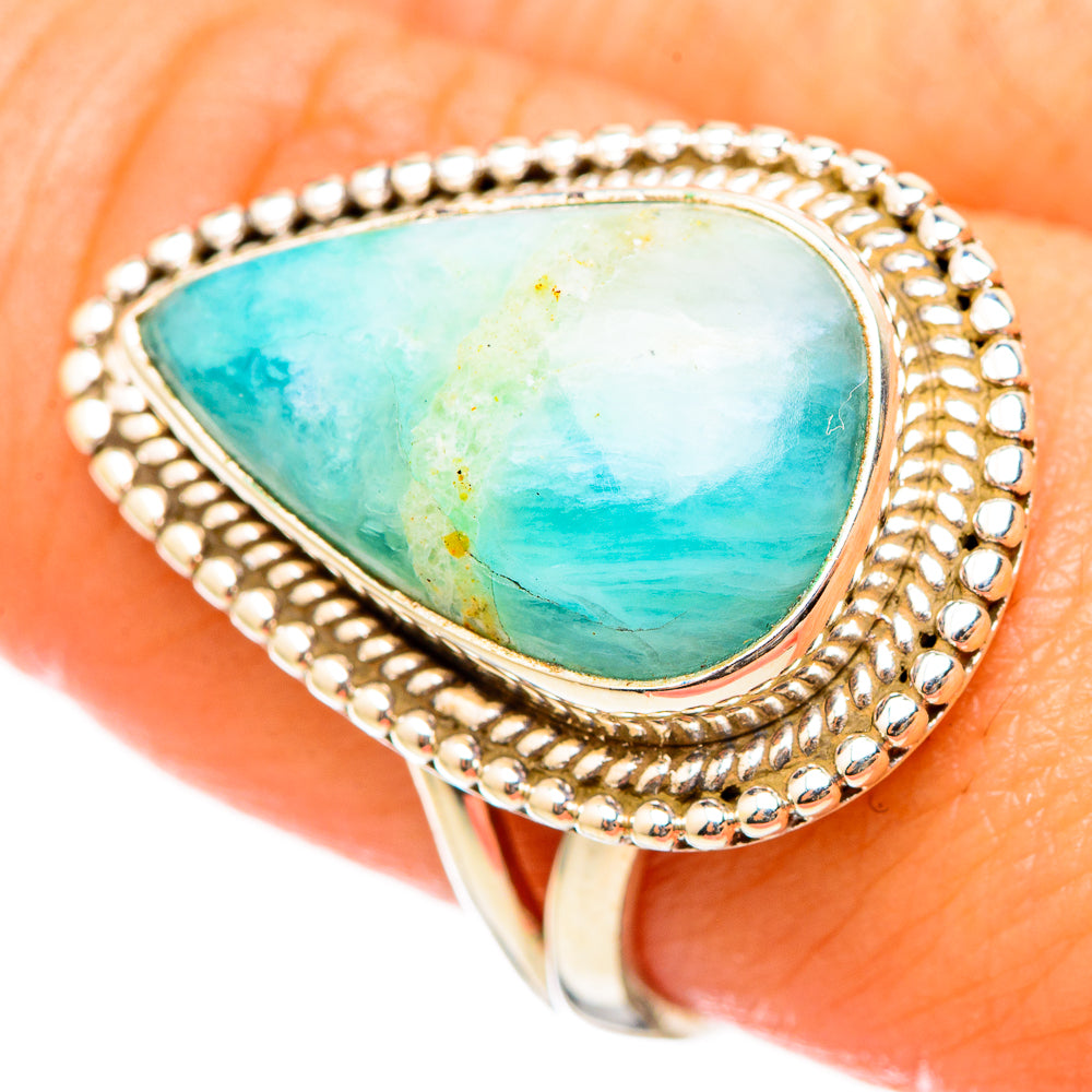 Peruvian Opal Rings handcrafted by Anasilvercos - RING115487