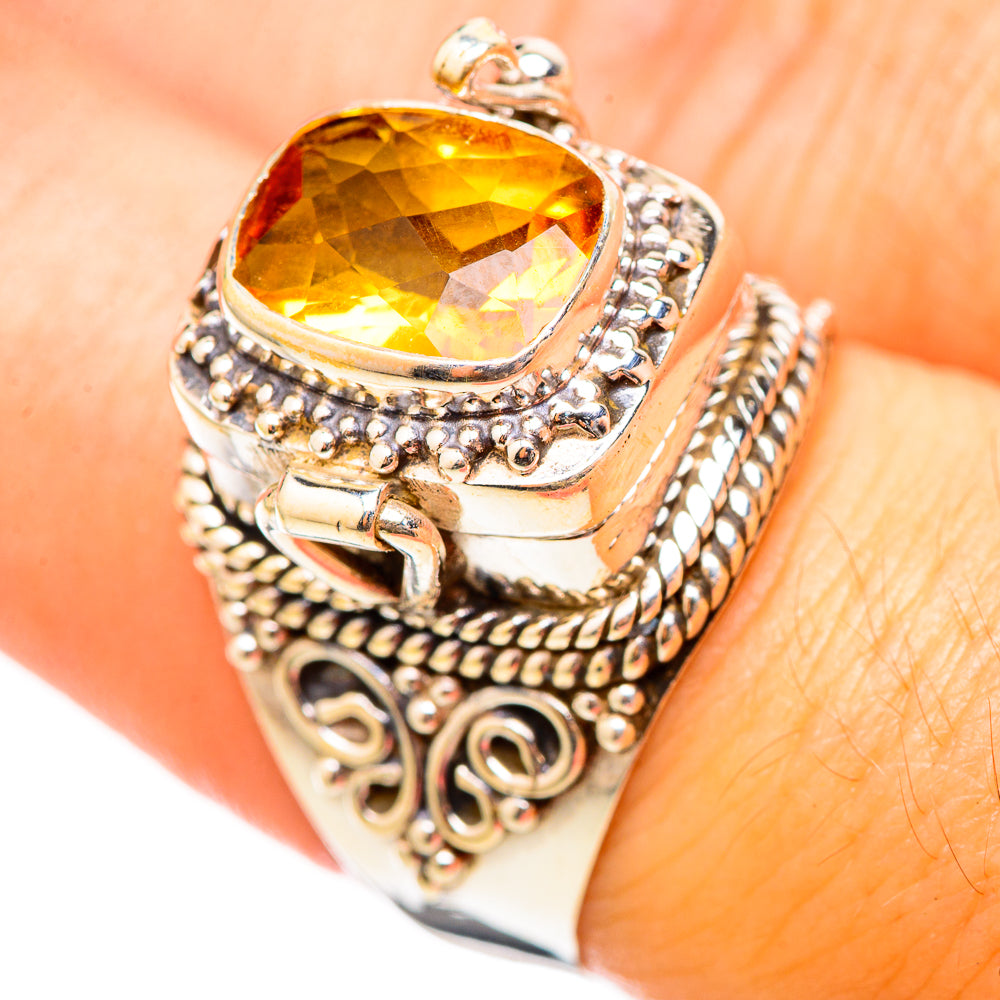 Citrine Rings handcrafted by Anasilvercos - RING115491