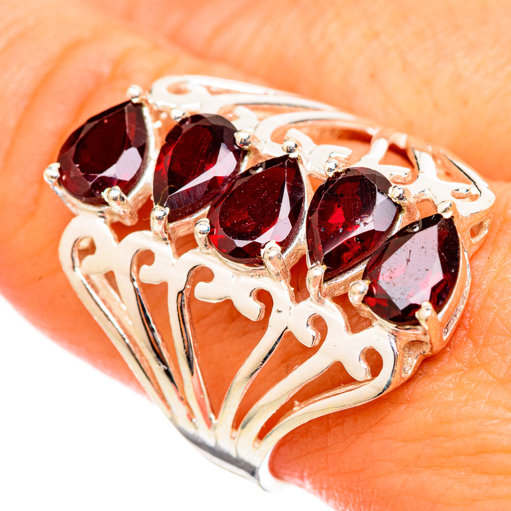 Garnet Rings handcrafted by Anasilvercos - RING115494