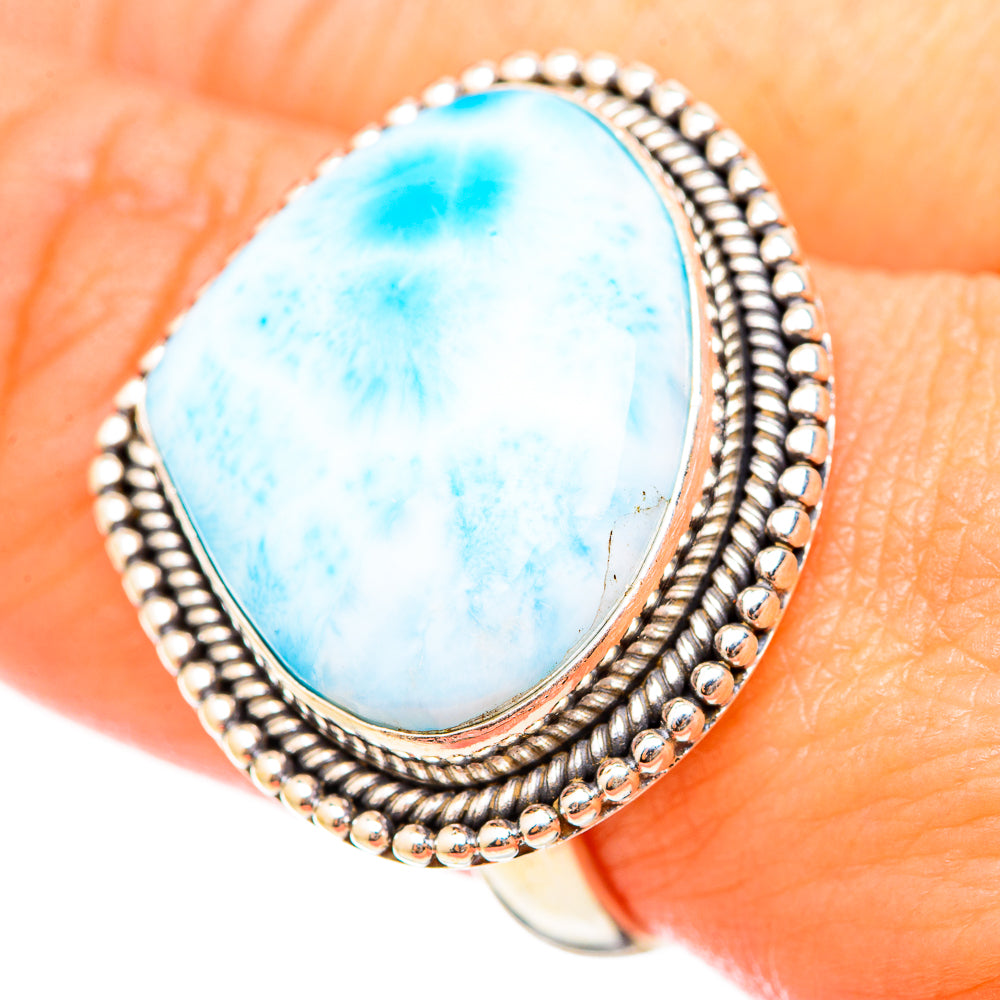 Larimar Rings handcrafted by Anasilvercos - RING115504