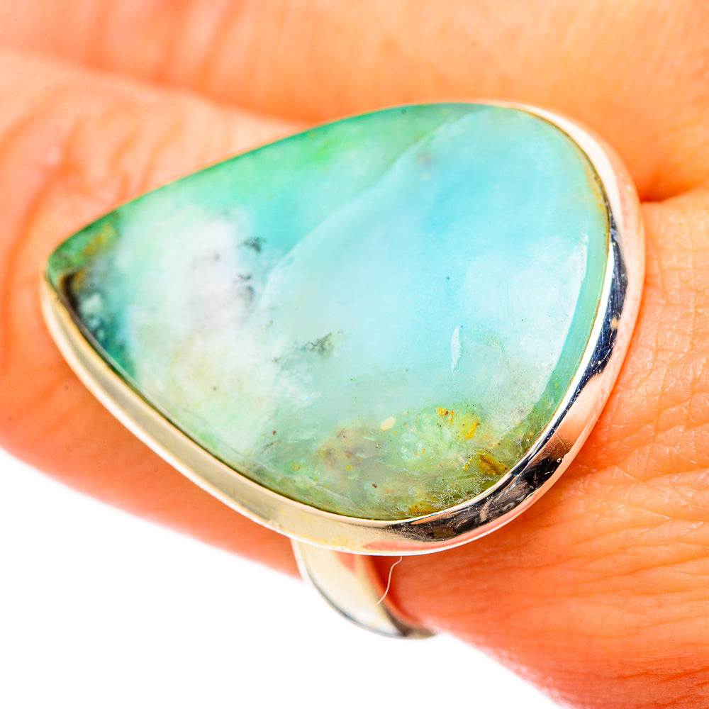 Peruvian Opal Rings handcrafted by Anasilvercos - RING115510