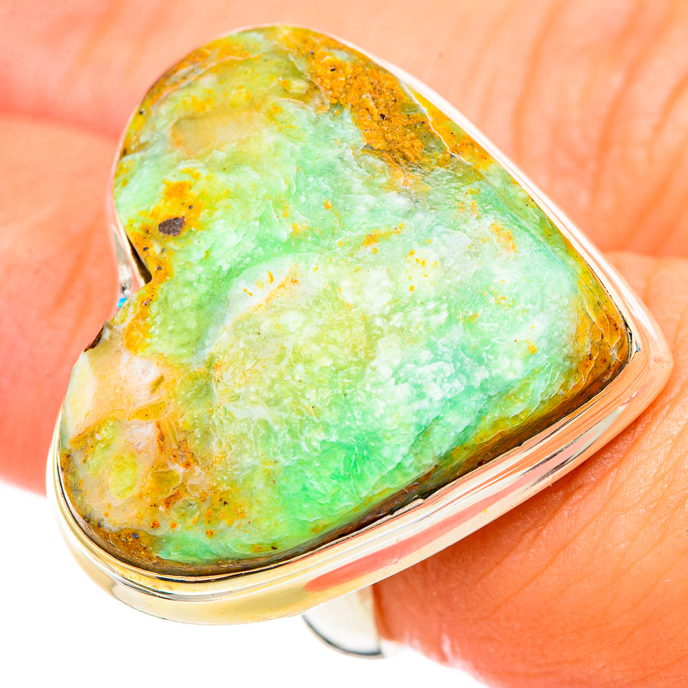 Peruvian Opal Rings handcrafted by Anasilvercos - RING115512