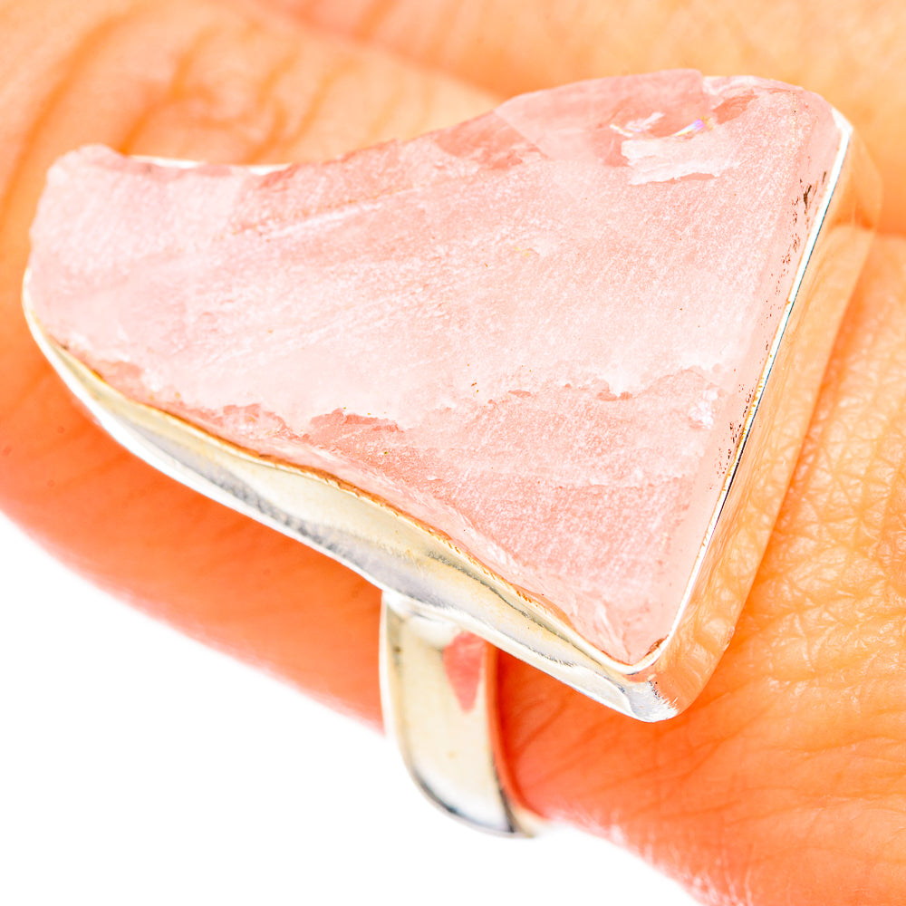 Rose Quartz Rings handcrafted by Anasilvercos - RING115516