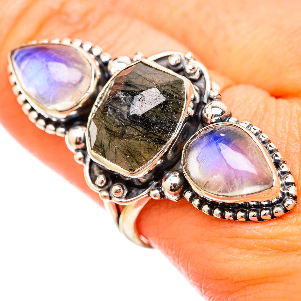 Tourmalinated Quartz Rings handcrafted by Anasilvercos - RING115518