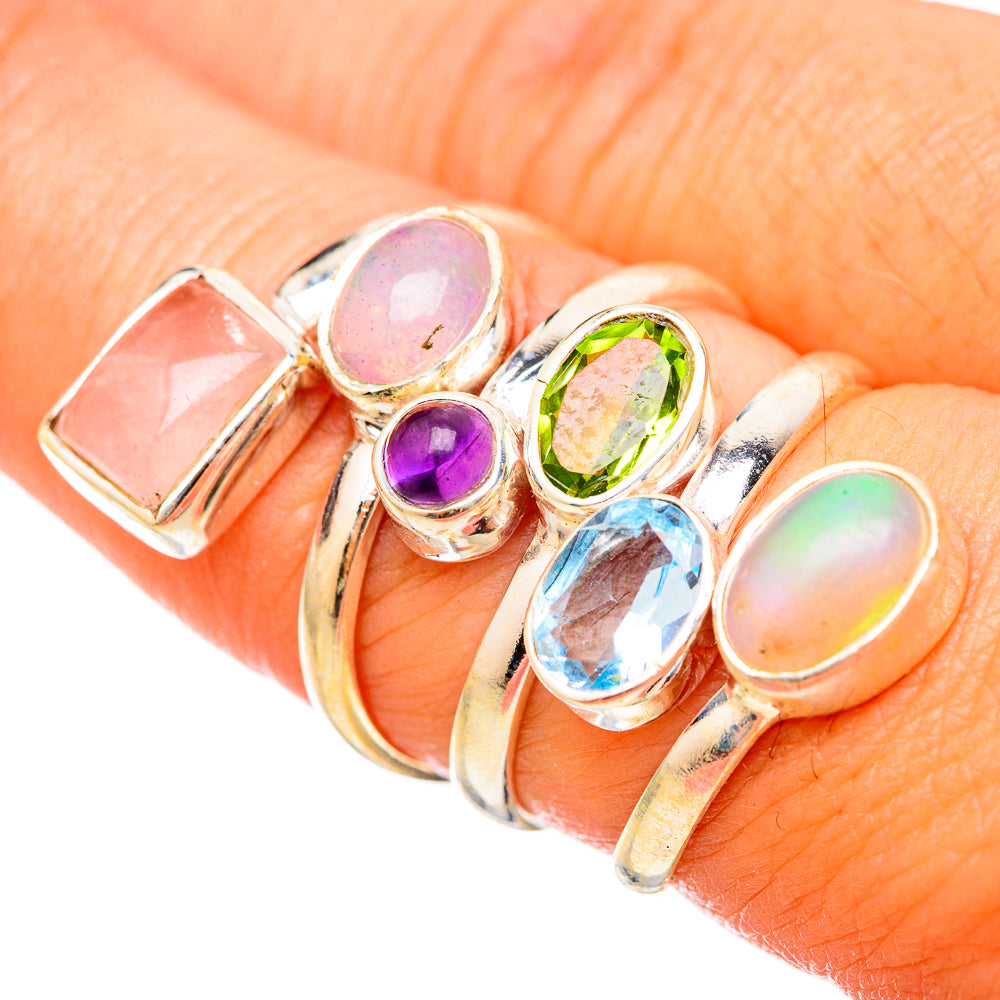 Ethiopian Opal Rings handcrafted by Anasilvercos - RING115522
