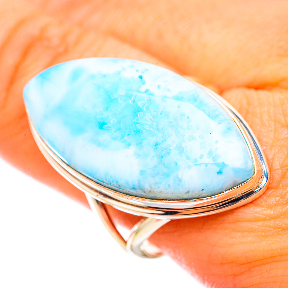 Larimar Rings handcrafted by Anasilvercos - RING115527