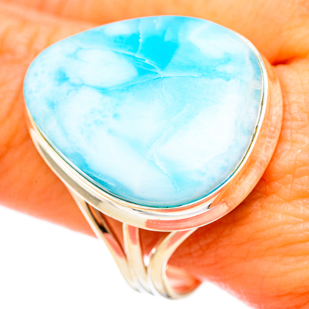 Larimar Rings handcrafted by Anasilvercos - RING115528