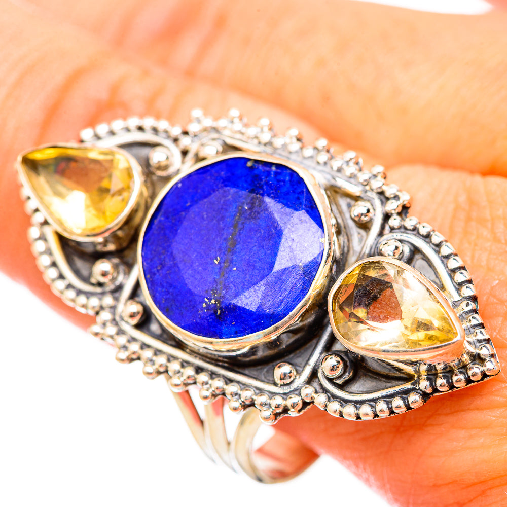 Lapis Lazuli Rings handcrafted by Anasilvercos - RING115530