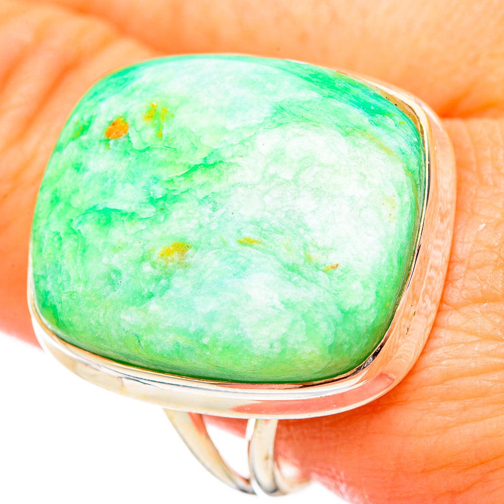 Chrysocolla Rings handcrafted by Anasilvercos - RING115534