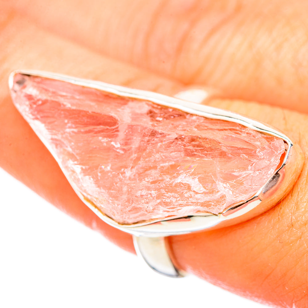 Rose Quartz Rings handcrafted by Anasilvercos - RING115538