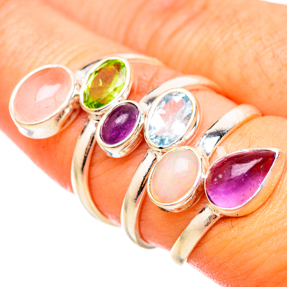 Ethiopian Opal Rings handcrafted by Anasilvercos - RING115542