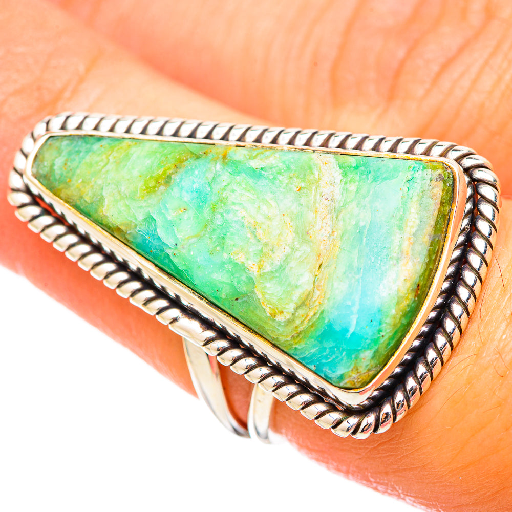 Peruvian Opal Rings handcrafted by Anasilvercos - RING115551